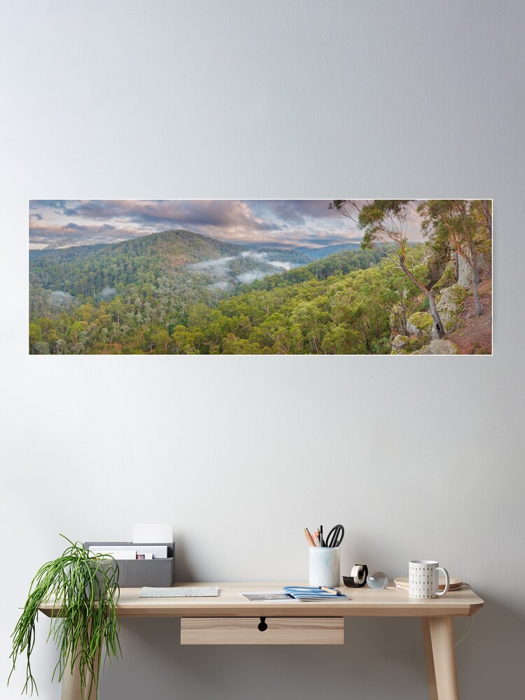 Thumbnail 2 of 3, Poster, Petersons Lookout, Tyers Gorge, Traralgon, Gippsland, Victoria, Australia designed and sold by Chockstone.