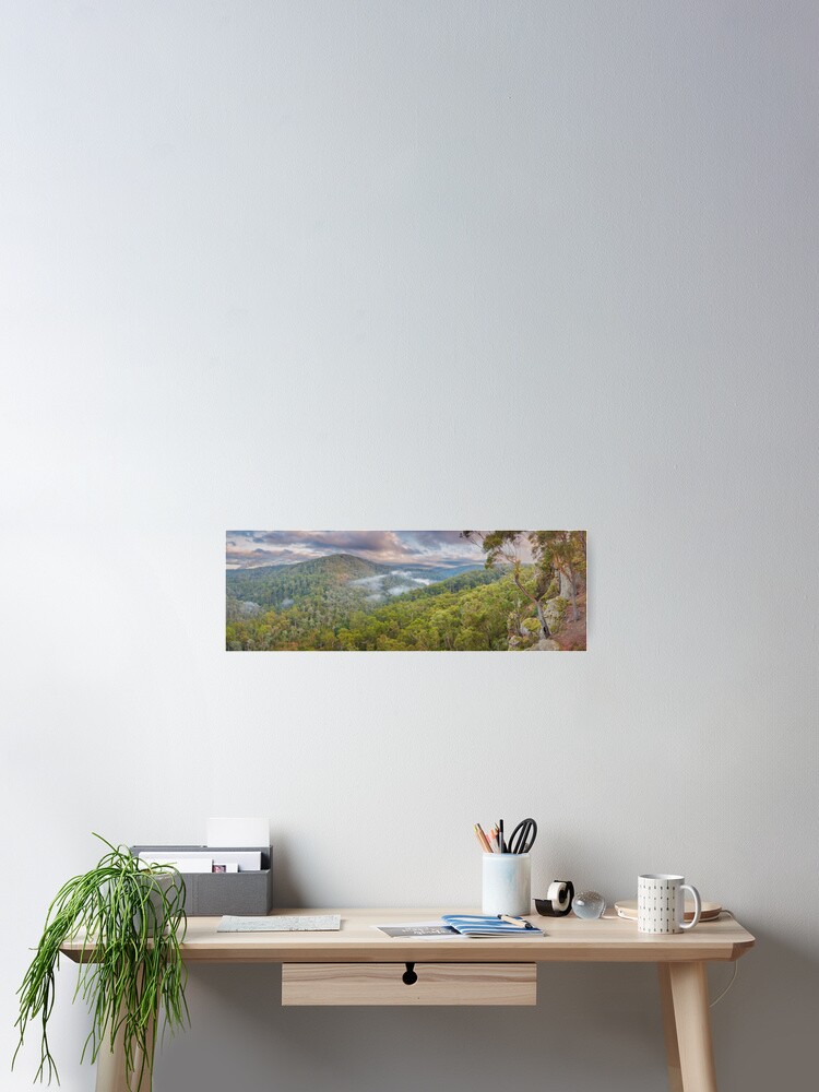 Thumbnail 2 of 3, Poster, Petersons Lookout, Tyers Gorge, Traralgon, Gippsland, Victoria, Australia designed and sold by Chockstone.