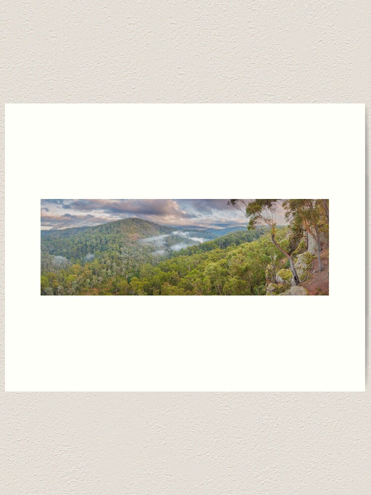 Thumbnail 1 of 3, Art Print, Petersons Lookout, Tyers Gorge, Traralgon, Gippsland, Victoria, Australia designed and sold by Chockstone.