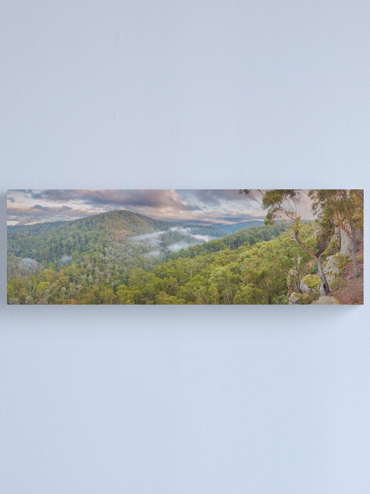 Thumbnail 1 of 3, Canvas Print, Petersons Lookout, Tyers Gorge, Traralgon, Gippsland, Victoria, Australia designed and sold by Chockstone.