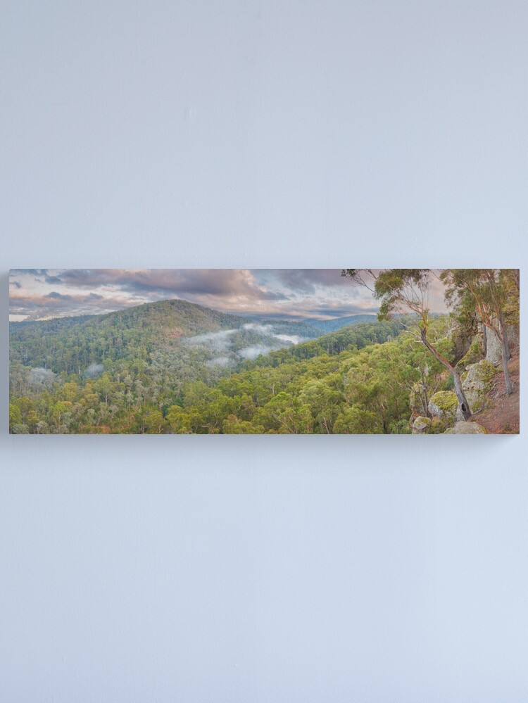 Thumbnail 1 of 3, Canvas Print, Petersons Lookout, Tyers Gorge, Traralgon, Gippsland, Victoria, Australia designed and sold by Chockstone.