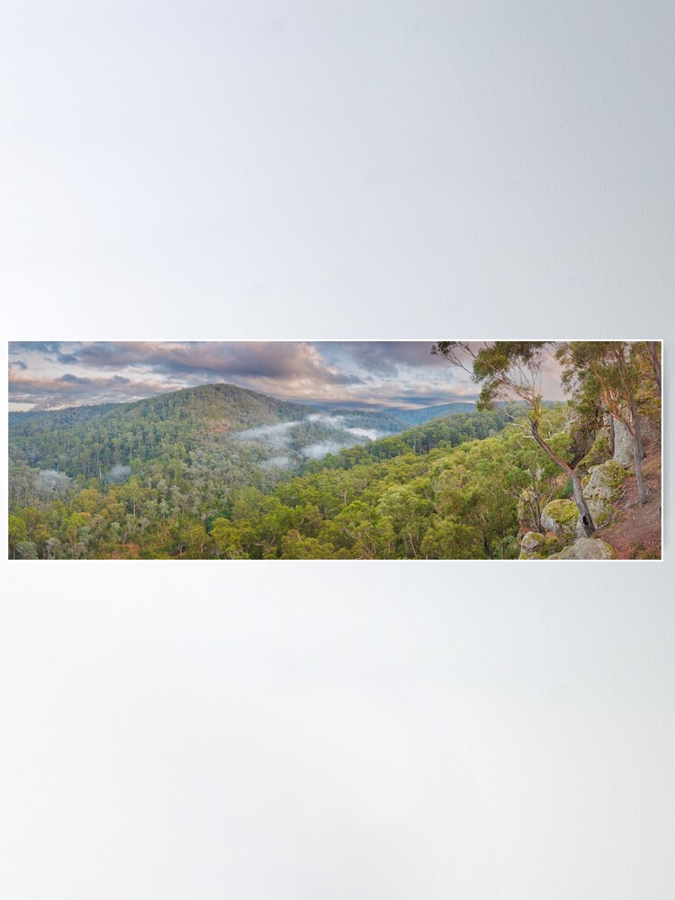 Thumbnail 1 of 3, Poster, Petersons Lookout, Tyers Gorge, Traralgon, Gippsland, Victoria, Australia designed and sold by Chockstone.