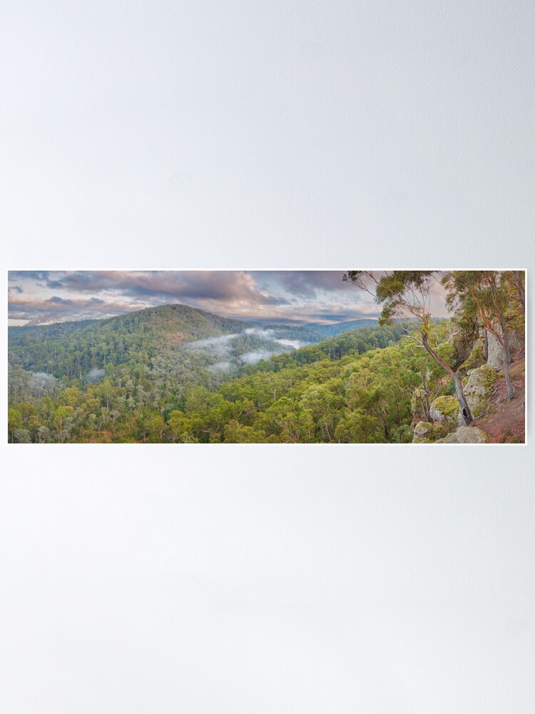 Thumbnail 1 of 3, Poster, Petersons Lookout, Tyers Gorge, Traralgon, Gippsland, Victoria, Australia designed and sold by Chockstone.