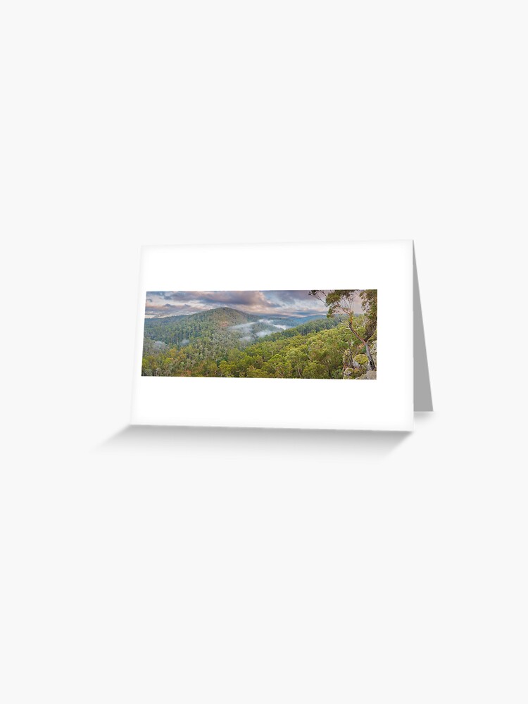 Thumbnail 1 of 2, Greeting Card, Petersons Lookout, Tyers Gorge, Traralgon, Gippsland, Victoria, Australia designed and sold by Chockstone.