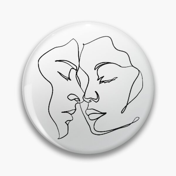 Item preview, Modern Monoline couple Print designed and sold by JoyforU.