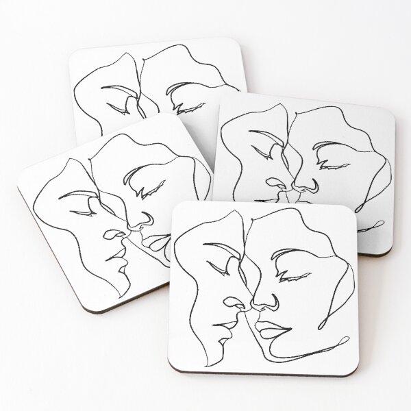Item preview, Modern Monoline couple Print designed and sold by JoyforU.