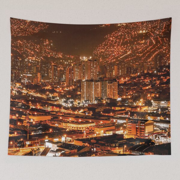 Item preview, Medellín colombia ciudad de noche designed and sold by Asombrosa.