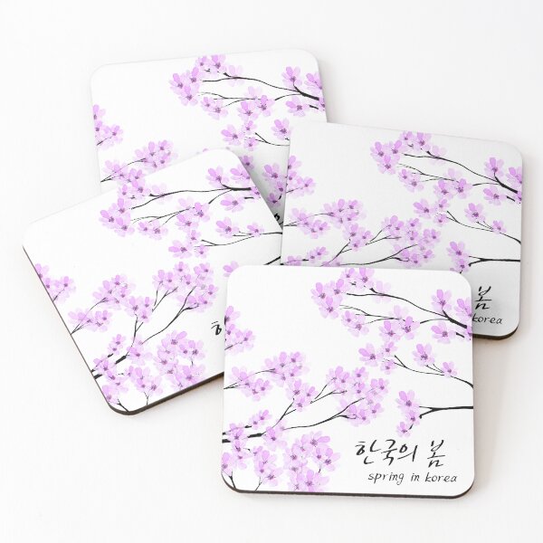 Item preview, spring in korea,cherry blossoms,violet flower designed and sold by zzzozzo.