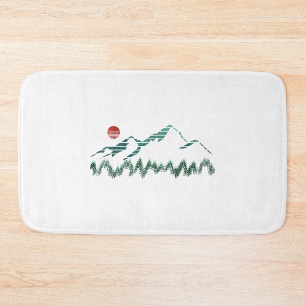 Item preview, blue mountain and red moon designed and sold by GuessNexted.