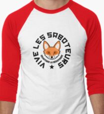VIVE LES SABOTEURS (Light tee) Men's Baseball ¾ T-Shirt