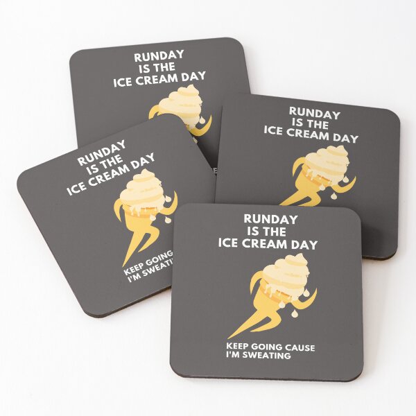 Item preview, RUNDAY IS THE ICE CREAM DAY, KEEP GOING CAUSE I'M SWEATING designed and sold by HANPENTIP.