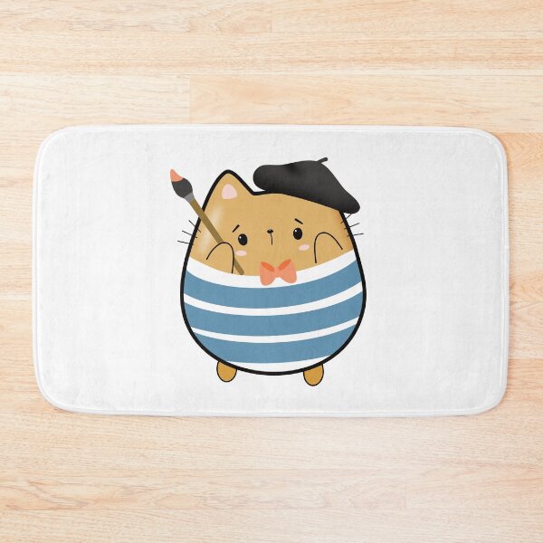 Item preview, Kawaii Artist Cat designed and sold by darklanterndsn.