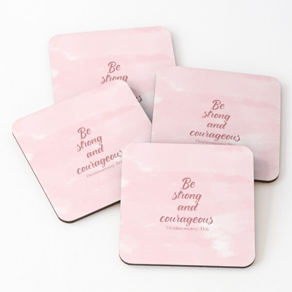 Item preview, Be strong and courageous - Bible quotes designed and sold by GraphicDream.