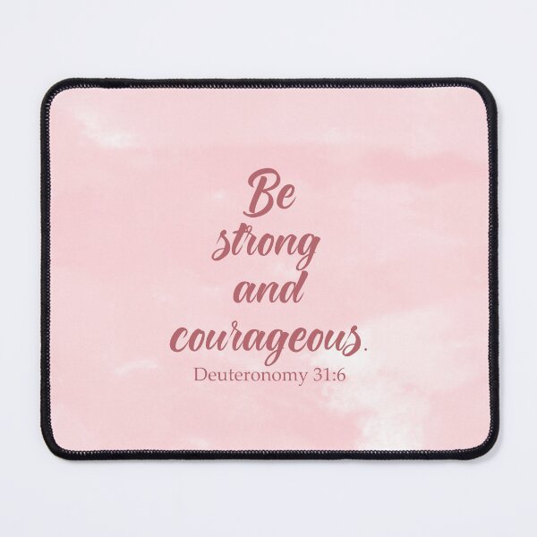 Item preview, Be strong and courageous - Bible quotes designed and sold by GraphicDream.