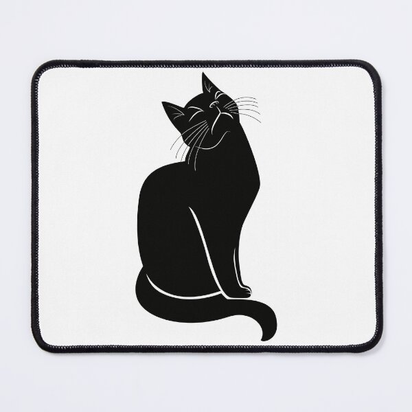Item preview, Lazy Black Persian Cat Sitting Print designed and sold by JoyforU.