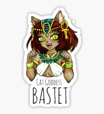 Cat goddess Bastet Sticker.
