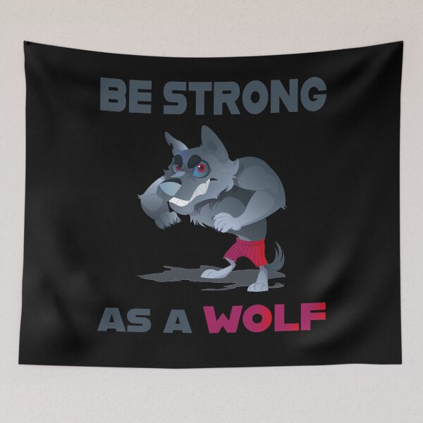 Item preview, Be Strong as a Wolf  Strength  Motivation designed and sold by Welve36tea.