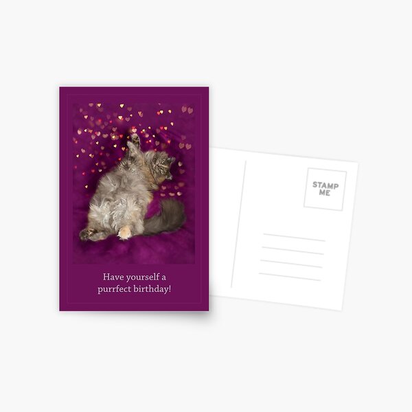 Dancing Kitty - Happy Birthday Postcard