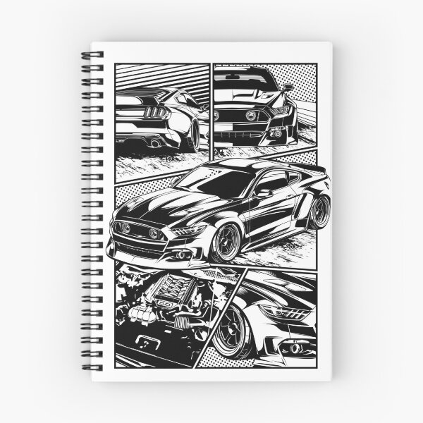 Item preview, Mustang S550 Speed Racing Engine Comic Art designed and sold by halleinstyle.