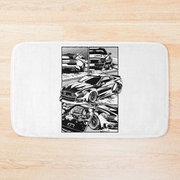 Item preview, Mustang S550 Speed Racing Engine Comic Art designed and sold by halleinstyle.