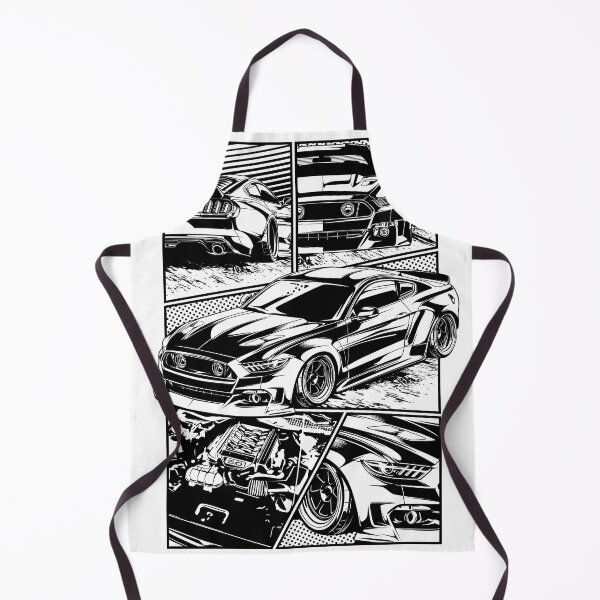 Item preview, Mustang S550 Speed Racing Engine Comic Art designed and sold by halleinstyle.