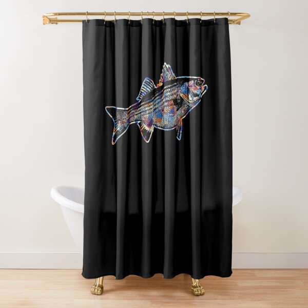 Striped Bass Shower Curtains for Sale