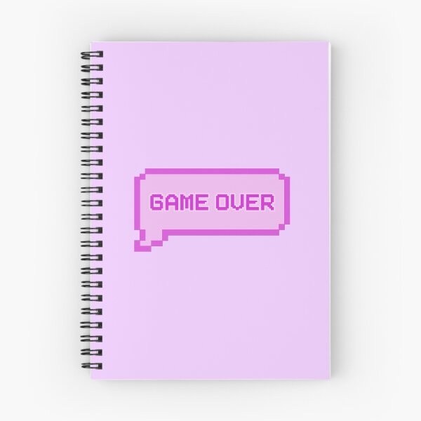 Item preview, GAME OVER Video Game Quotes Pixelated Speech Bubble Purple designed and sold by everything4eva.