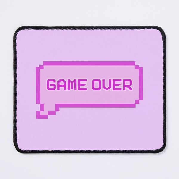 Item preview, GAME OVER Video Game Quotes Pixelated Speech Bubble Purple designed and sold by everything4eva.