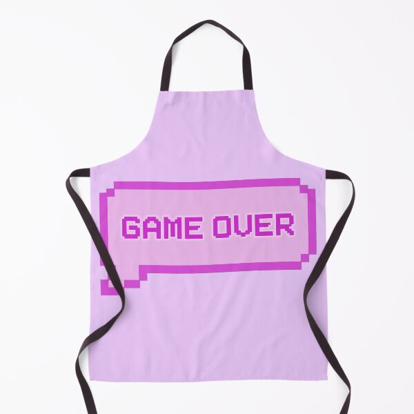 Item preview, GAME OVER Video Game Quotes Pixelated Speech Bubble Purple designed and sold by everything4eva.