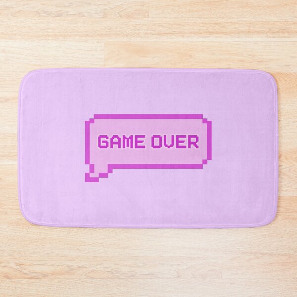 Item preview, GAME OVER Video Game Quotes Pixelated Speech Bubble Purple designed and sold by everything4eva.