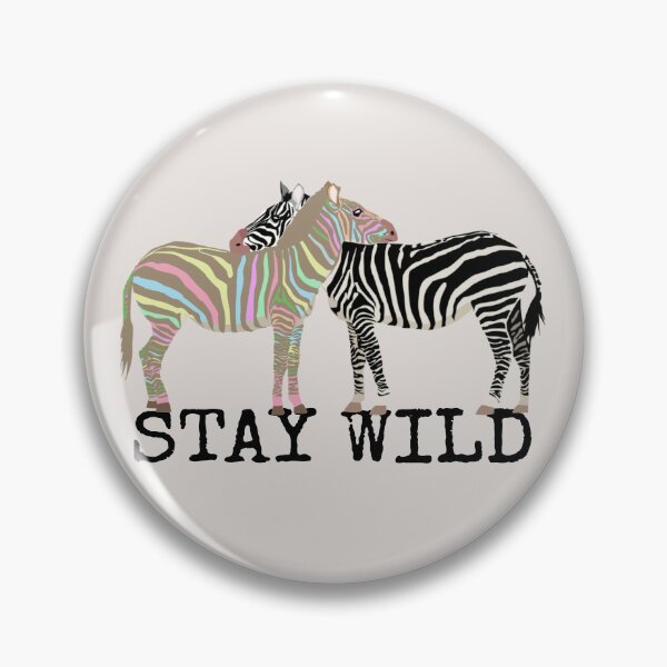 Item preview, Cool Stay Wild Two Zebras Be Yourself Design designed and sold by TrulyEpoque.