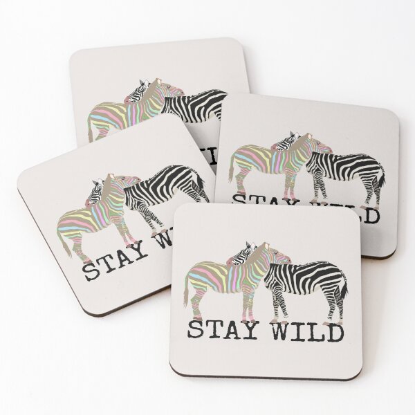 Item preview, Cool Stay Wild Two Zebras Be Yourself Design designed and sold by TrulyEpoque.