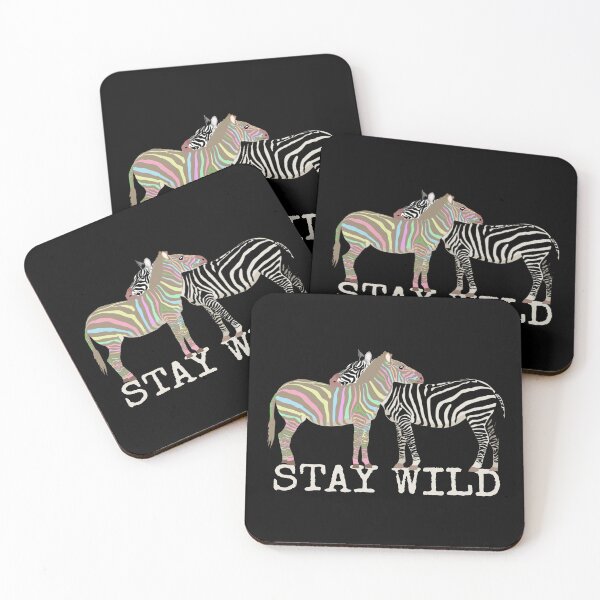 Item preview, Stay Wild Two Zebras Be Yourself Design designed and sold by TrulyEpoque.
