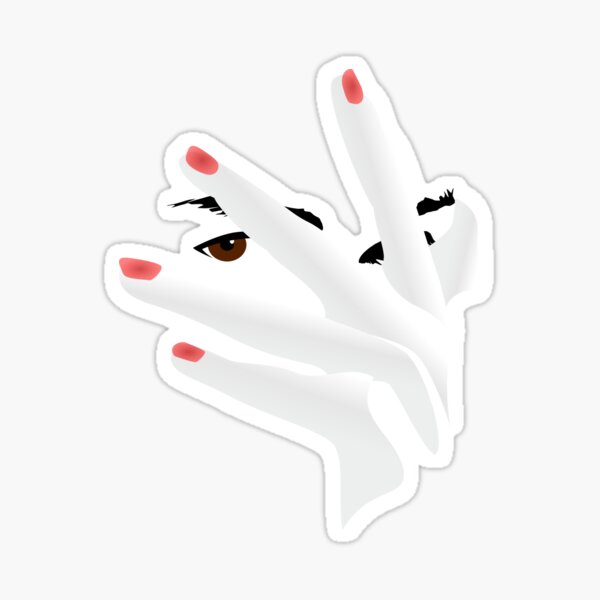 "Hiding Face" Sticker for Sale by biznetq | Redbubble