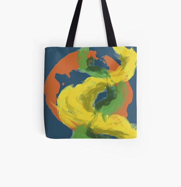 Abstractitude of Lines All Over Print Tote Bag