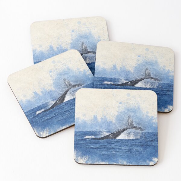 Item preview, Watercolor Whale in The Ocean designed and sold by BEyourself be.