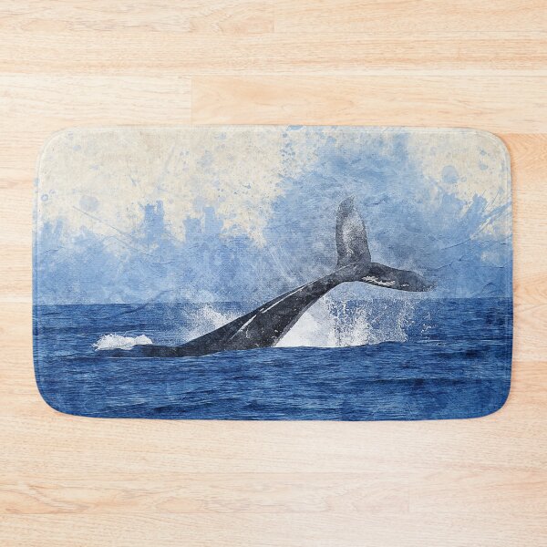 Item preview, Watercolor Whale in The Ocean designed and sold by BEyourself be.