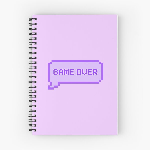 Item preview, GAME OVER Video Game Quotes Pixelated Speech Bubble Purple designed and sold by everything4eva.