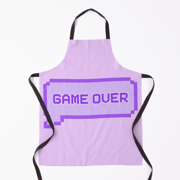 Item preview, GAME OVER Video Game Quotes Pixelated Speech Bubble Purple designed and sold by everything4eva.