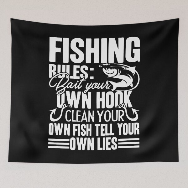 Item preview, Fishing - Fishing Rules designed and sold by UnknownArtistt.