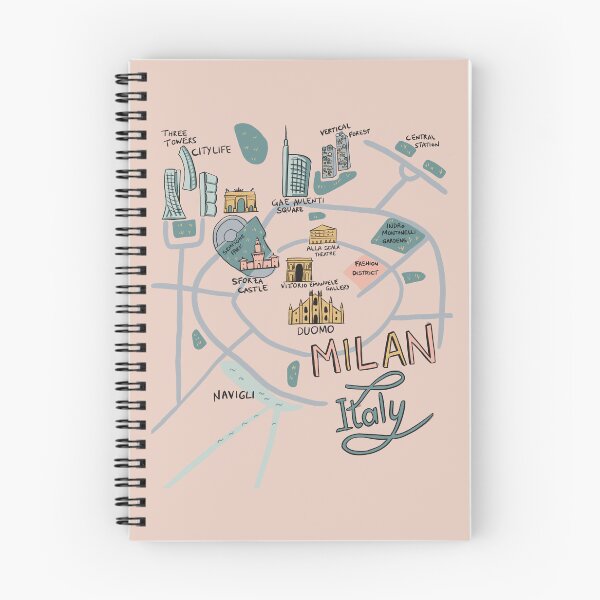 Item preview, Illustrated map of Milan City - Italy  designed and sold by Patrick Gervacio.