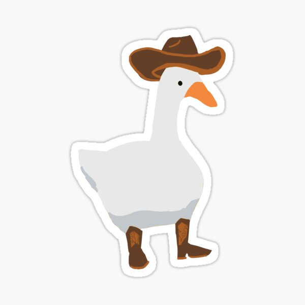 Aperçu de l'œuvre Canard dans son chapeau de cowboy Oie en bottes créée et vendue par NNNostalgia  ®.