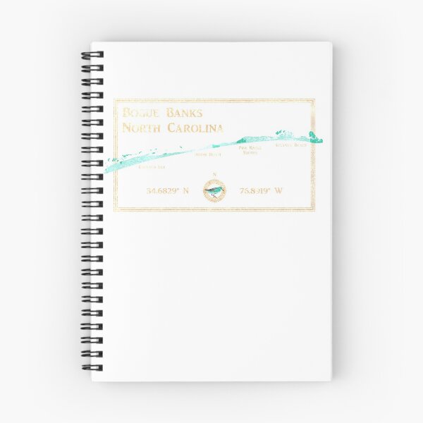 Item preview, Bogue Banks, NC map by The Sandpiper Shirt Co. designed and sold by Travis Peterson.