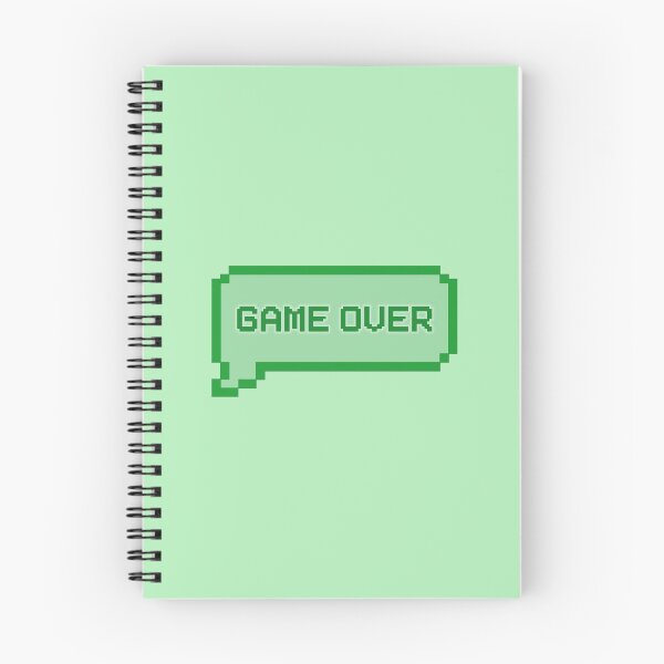 Item preview, GAME OVER Video Game Quotes Pixelated Speech Bubble Green designed and sold by everything4eva.