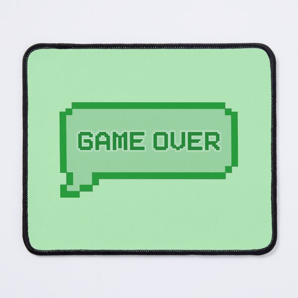 Item preview, GAME OVER Video Game Quotes Pixelated Speech Bubble Green designed and sold by everything4eva.