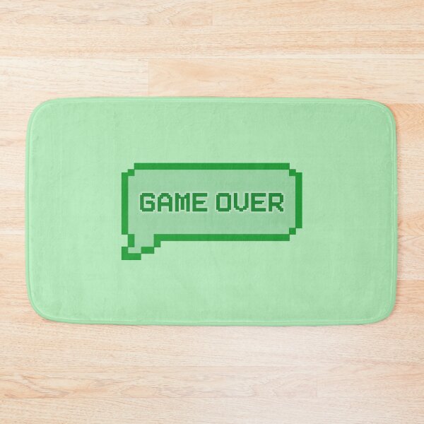 Item preview, GAME OVER Video Game Quotes Pixelated Speech Bubble Green designed and sold by everything4eva.