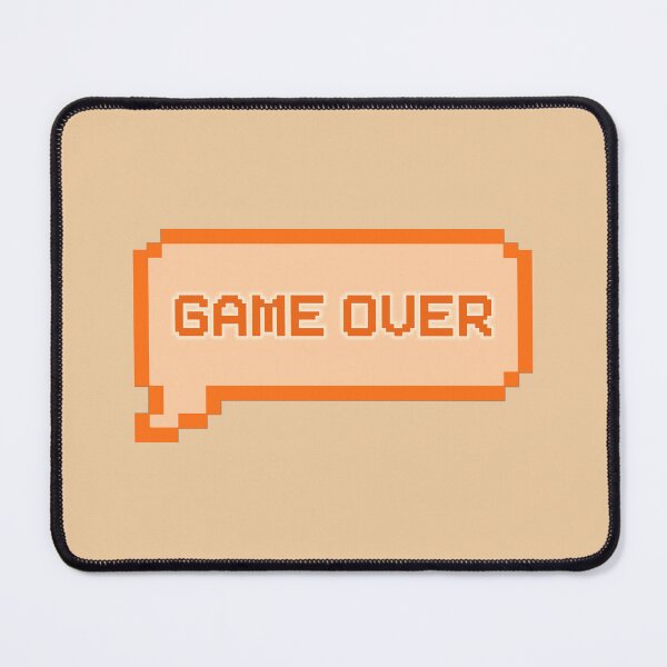 Item preview, GAME OVER Video Game Quotes Pixelated Speech Bubble Orange designed and sold by everything4eva.