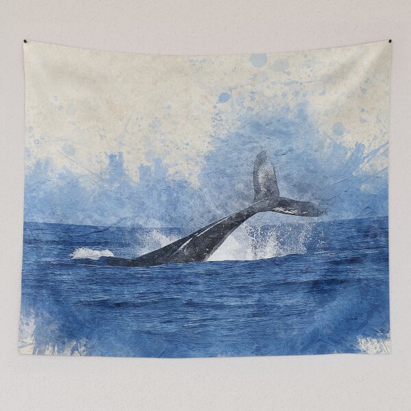 Item preview, Watercolor Whale in The Ocean designed and sold by BEyourself be.