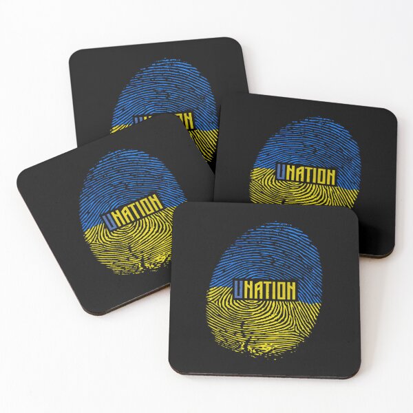 Item preview, Ukrainian Nation Flag Of Ukraine in Finger Print  designed and sold by alenaz.
