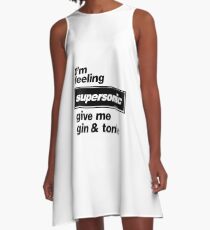 Oasis - Supersonic Lyrics Design A-Linien Kleid
